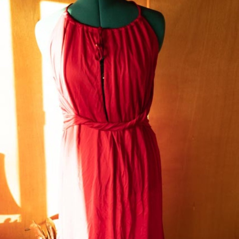 Michelle Jonas 100% Silk Jersey Merilyn Dress womens M/L